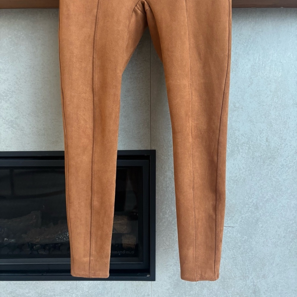 SPANX High Waist Faux Suede Leggings, Size M - Picture 4 of 9